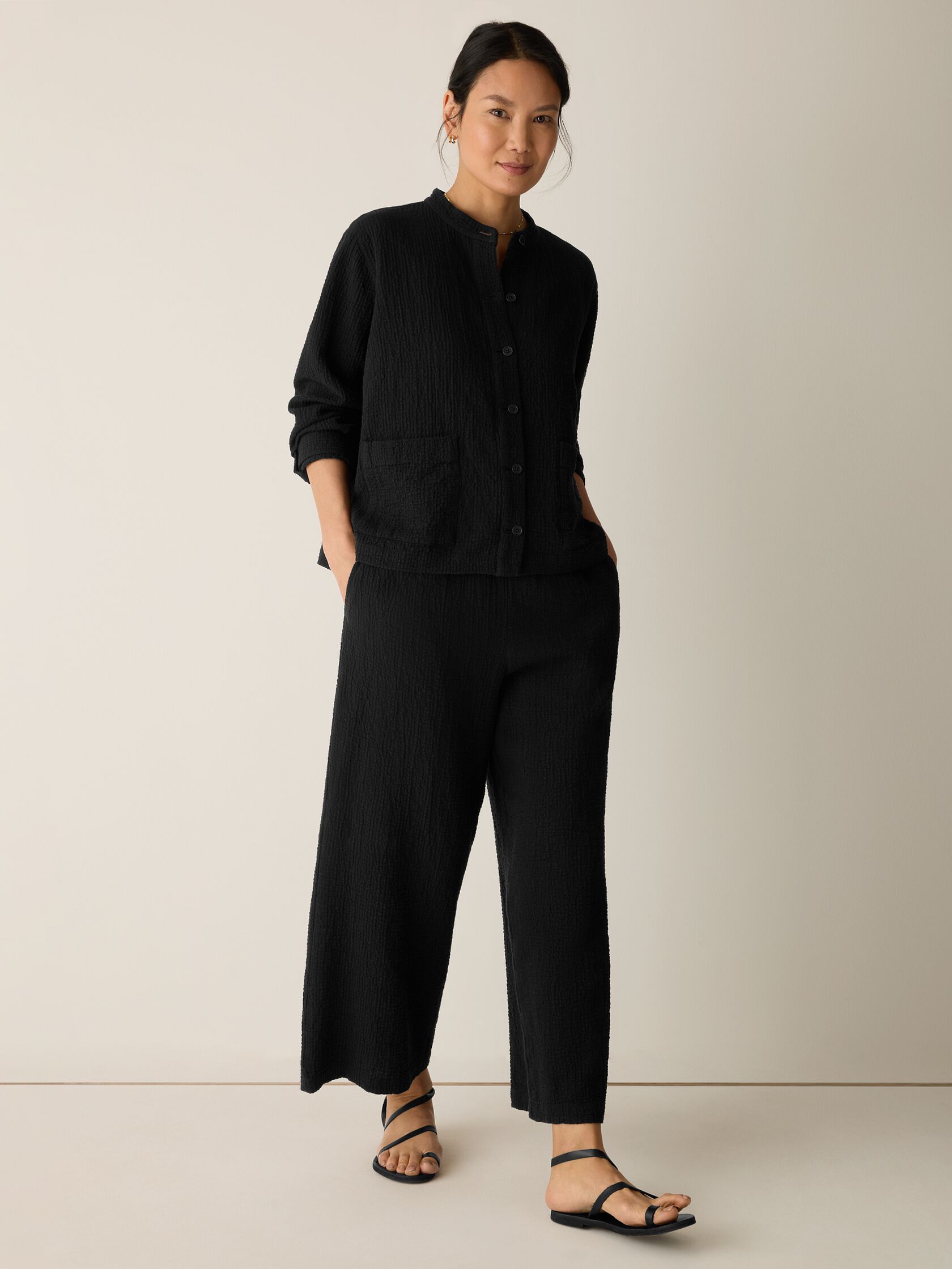 Organic Cotton Doubleweave Shirt Jacket