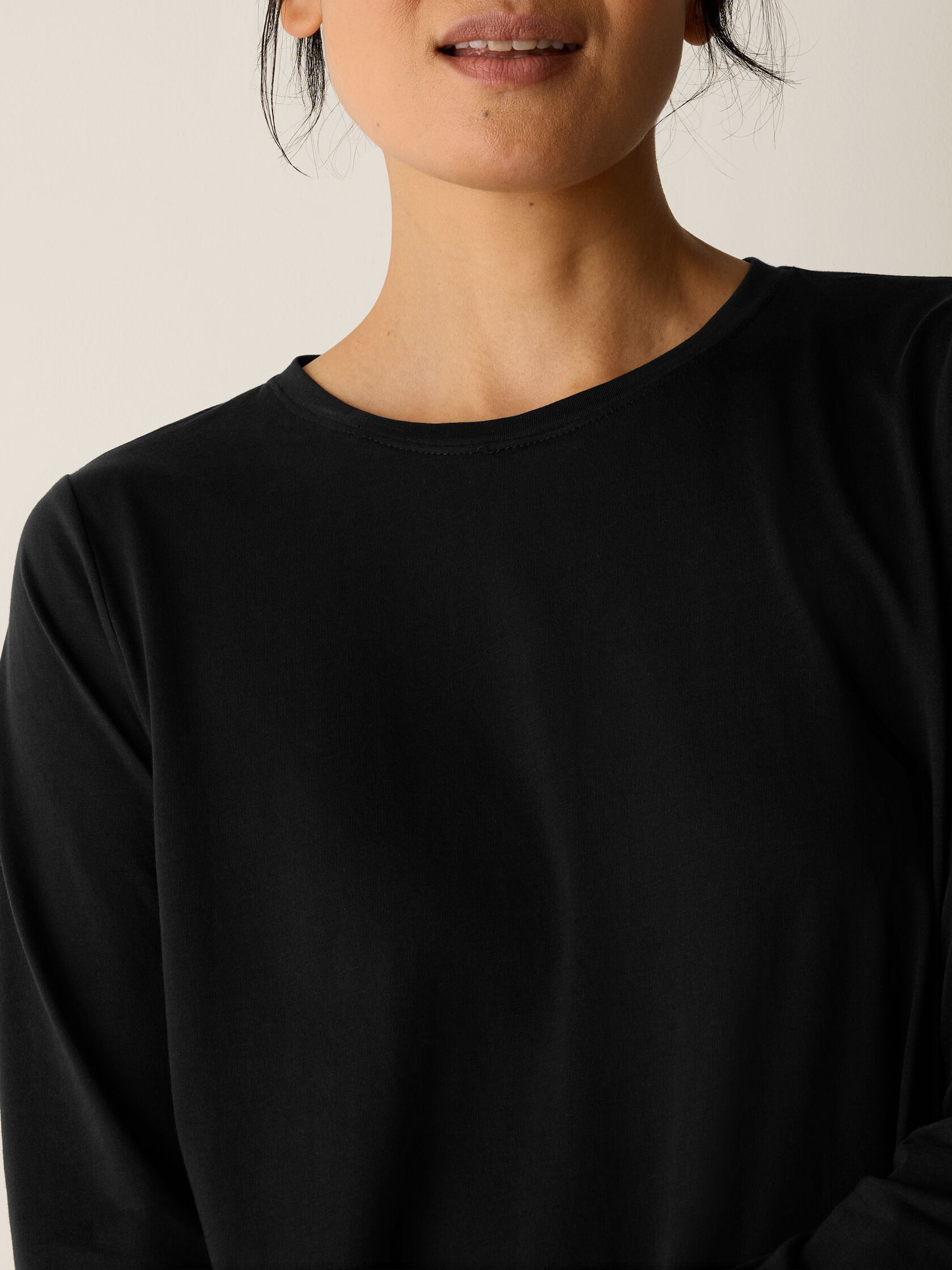Organic Pima Cotton Jersey Long-Sleeve Tee