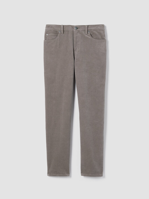 Organic Cotton Stretch Corduroy Straight Pant
