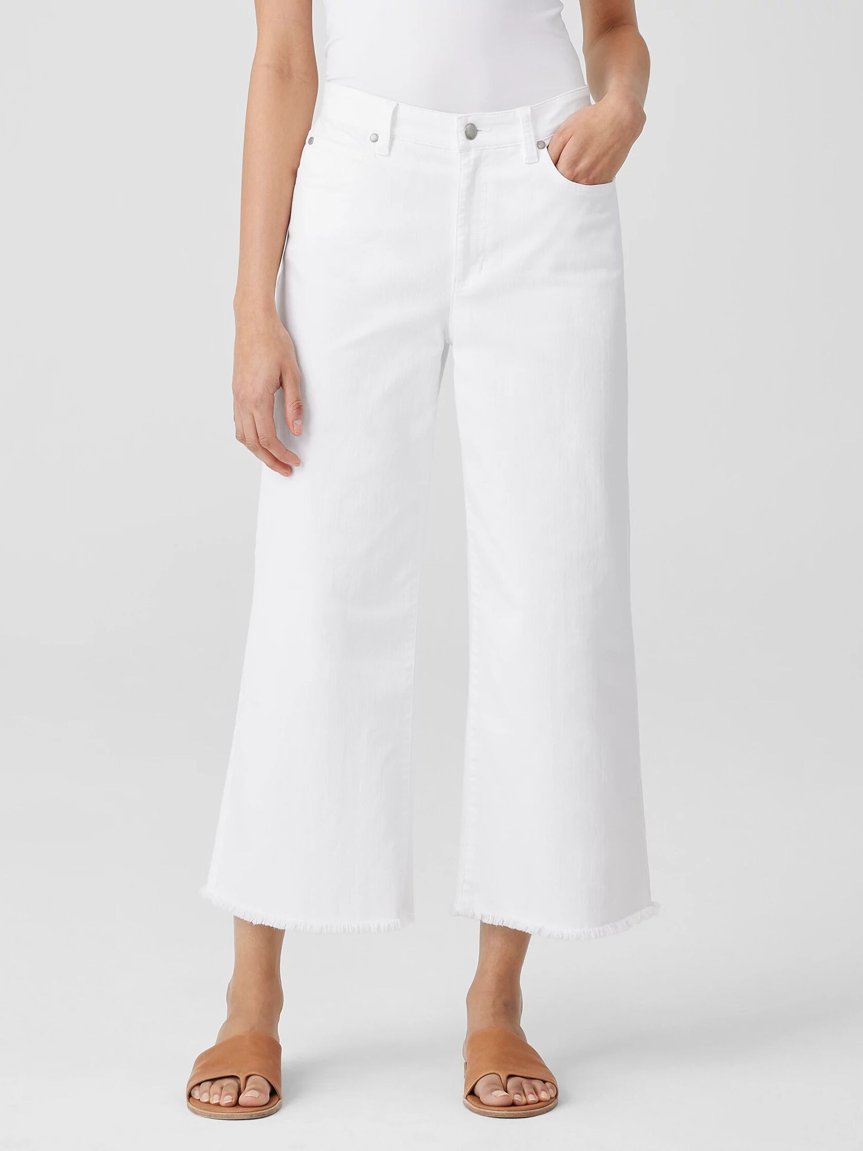 Organic Cotton Denim Wide-Leg Jean | EILEEN FISHER