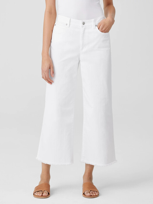 Organic Cotton Denim Wide-Leg Jean
