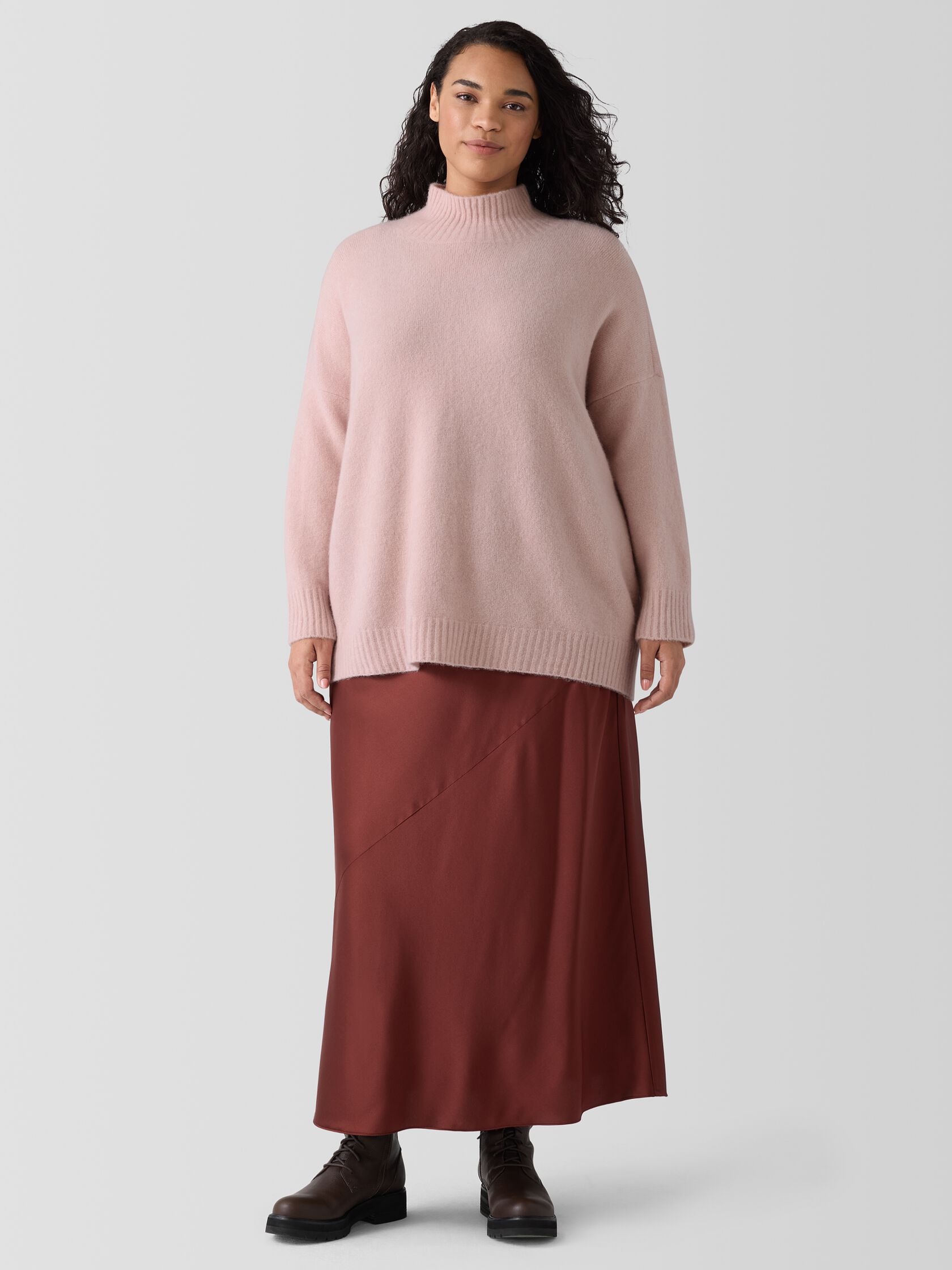 Cashmere Silk Bliss Turtleneck Box-Top