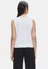 Tencel & Metal V-Neck Shell