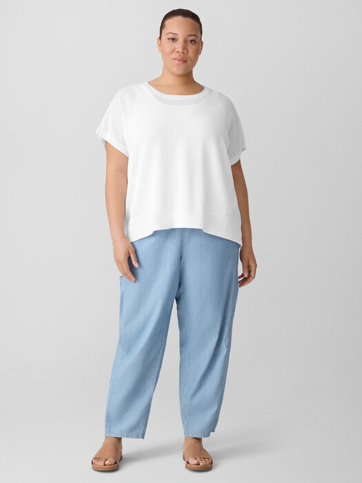 Organic Linen Cotton Crew Neck Top