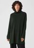 Merino Wool Turtleneck Long Top