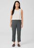 Cotton Blend Ponte Pant with Slits