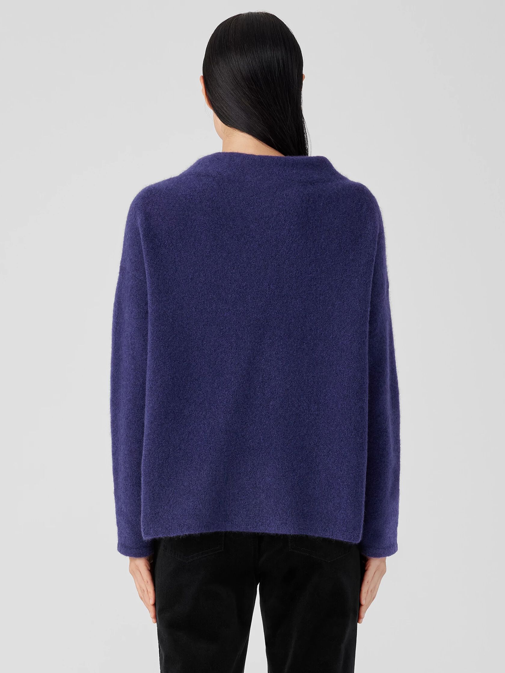 Cashmere Silk Bliss Funnel Neck Top