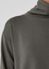 Cozy Brushed Terry Hug Funnel Neck Long Top