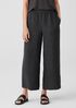 Washed Organic Linen Délavé Wide-Leg Pant