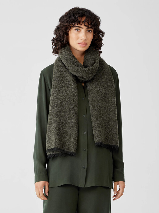 Fluffy Boucle Scarf