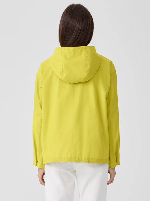 Light Cotton Nylon Hooded Jacket