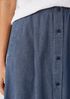 Airy Organic Cotton Twill A-Line Skirt