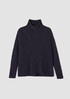 Wool Slub Turtleneck