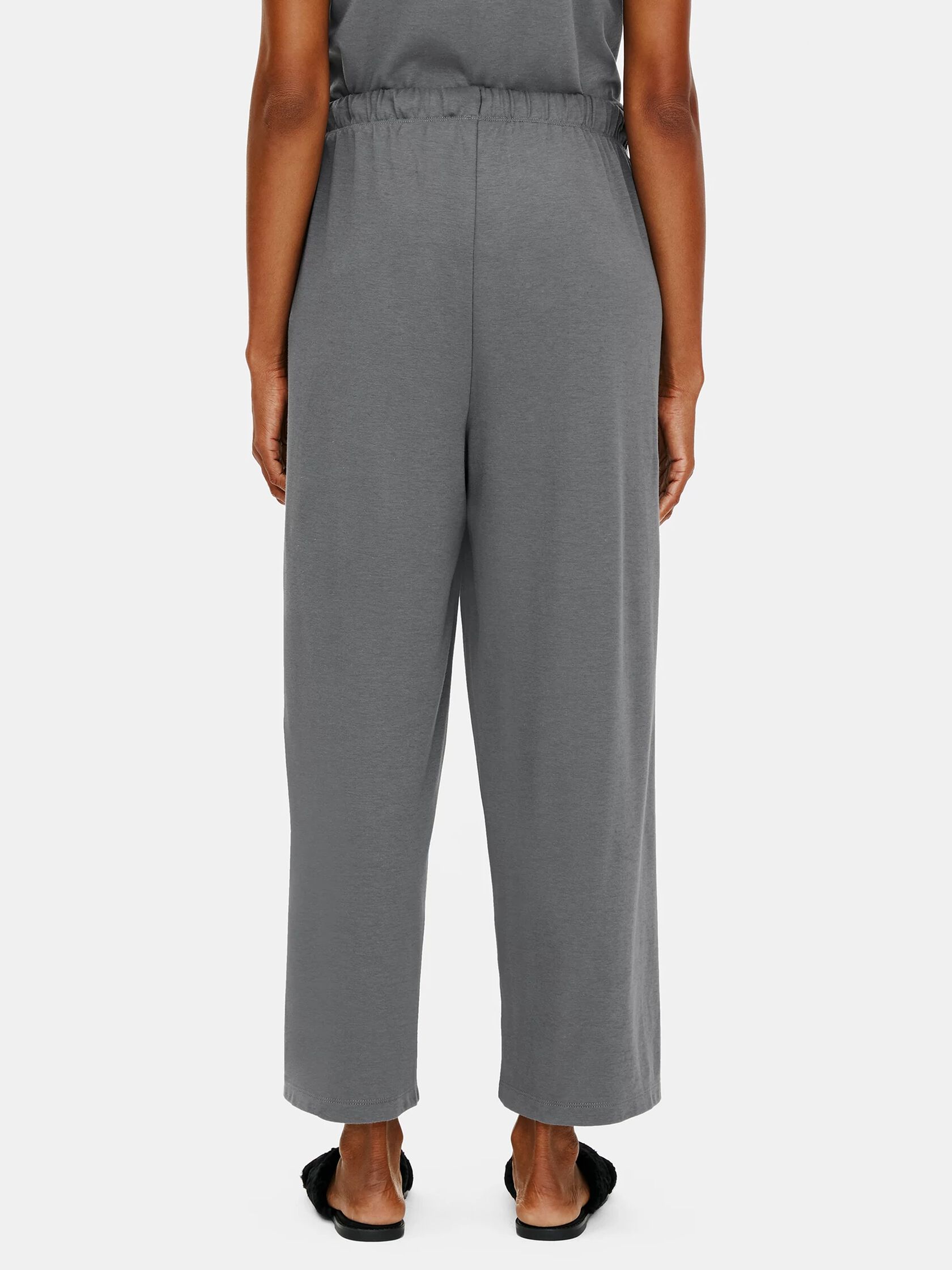 Organic Cotton Interlock Wide-Leg Sleep Pant