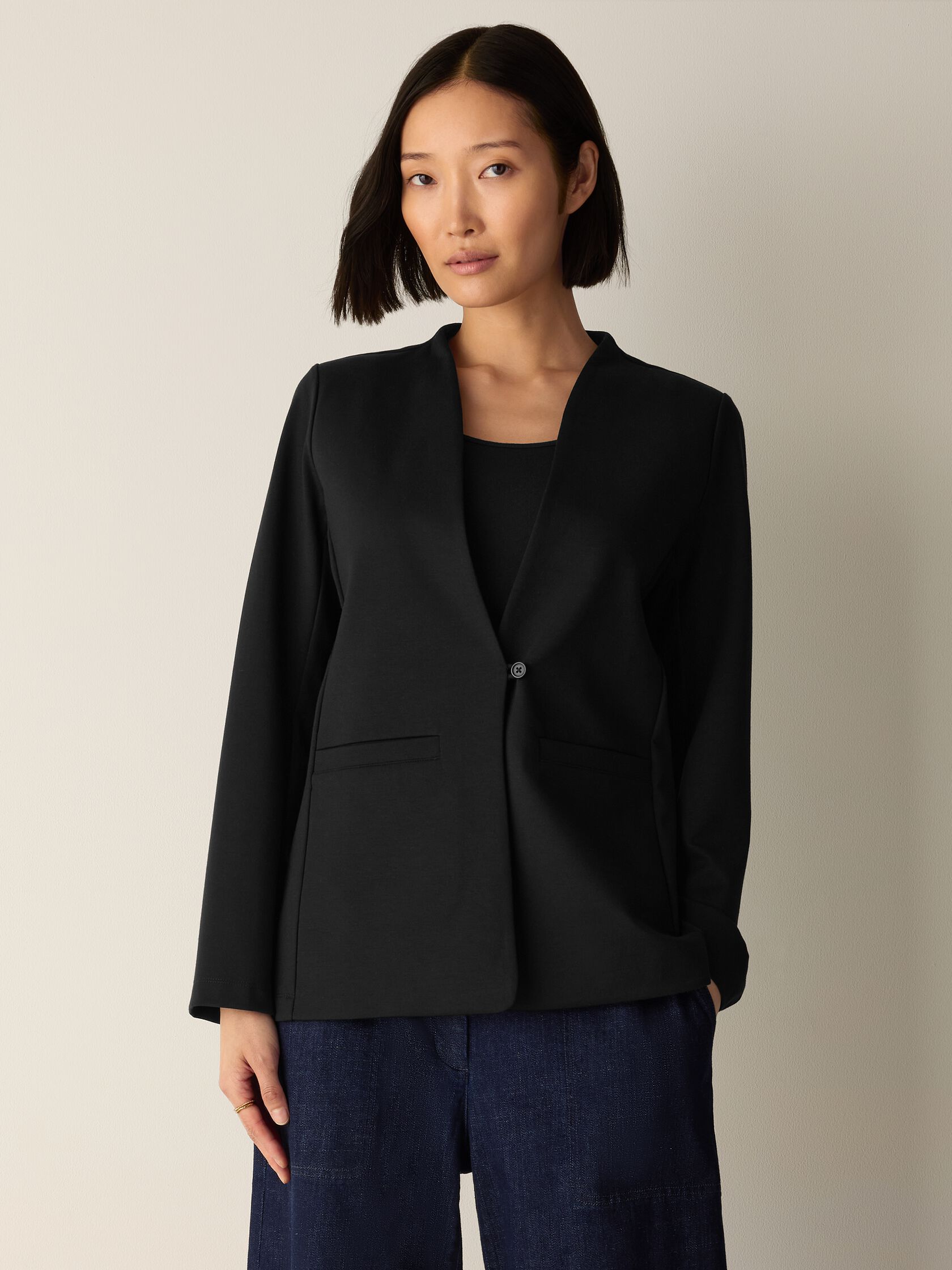 Washable Flex Ponte Blazer