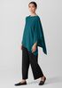 Superfine Merino Poncho in Regenerative Wool