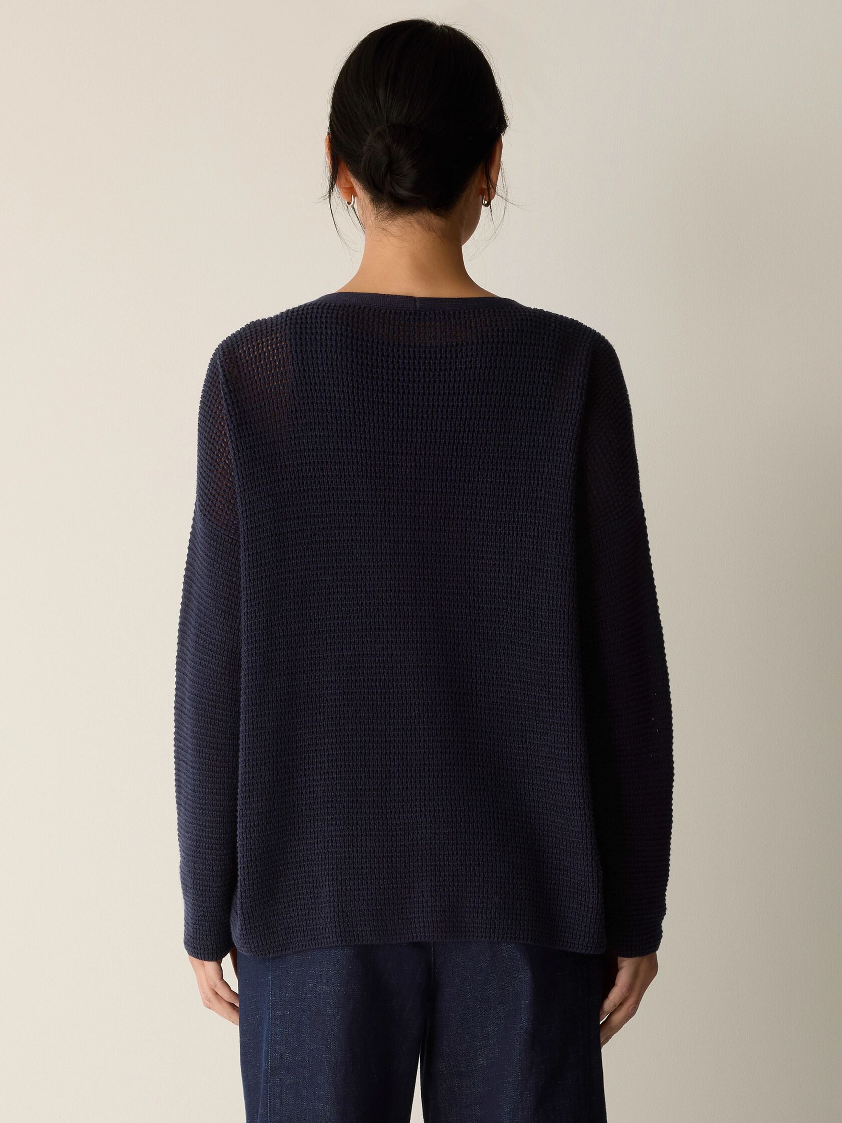 Peruvian Cotton Blend V-Neck Cardigan