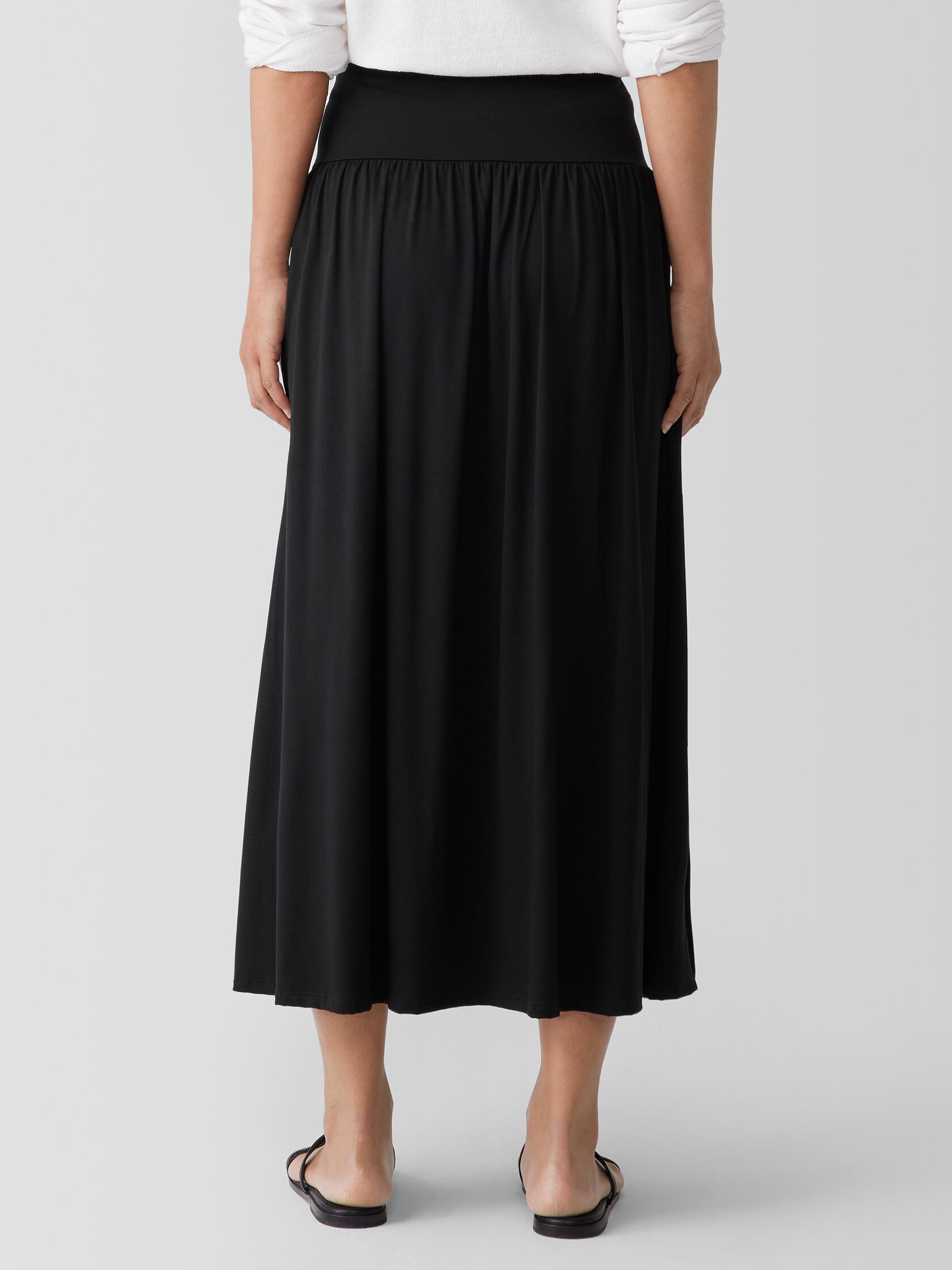 Fine Jersey Gathered Skirt