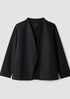 M&eacute;lange Felted Wool Jersey Angled Jacket in&nbsp;Regenerative Wool