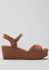 Mime Tumbled Nubuck Platform Sandal