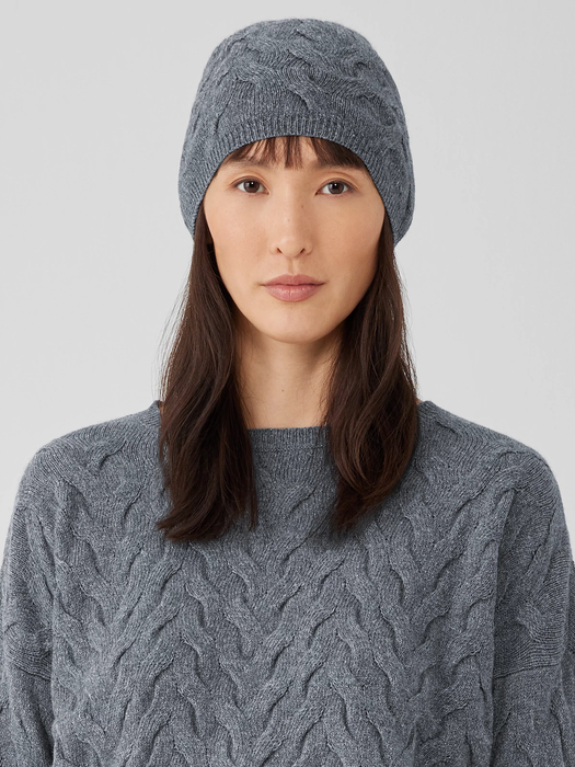 Cotton and Recycled Cashmere Hat