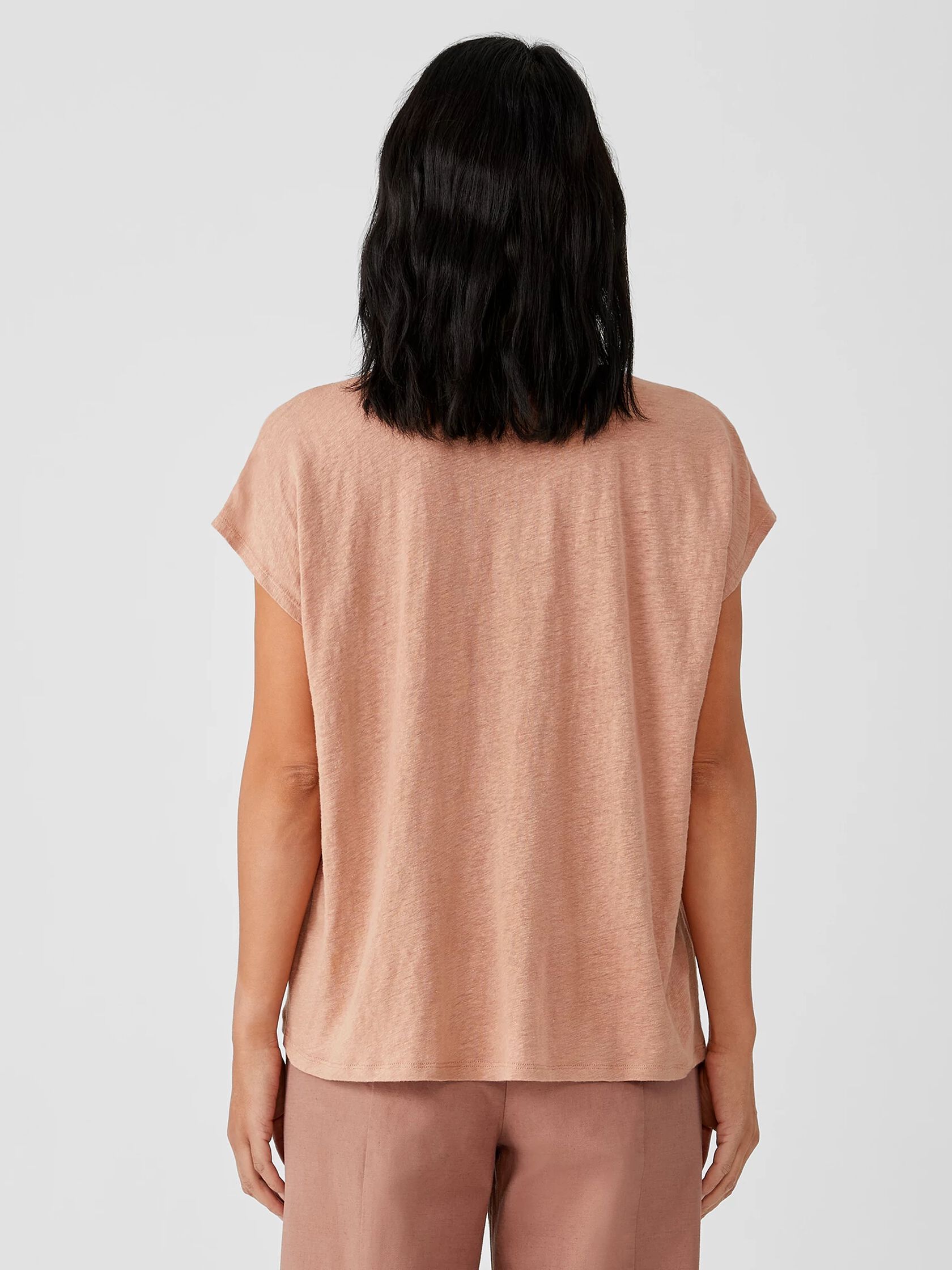 Organic Linen Jersey Square Top