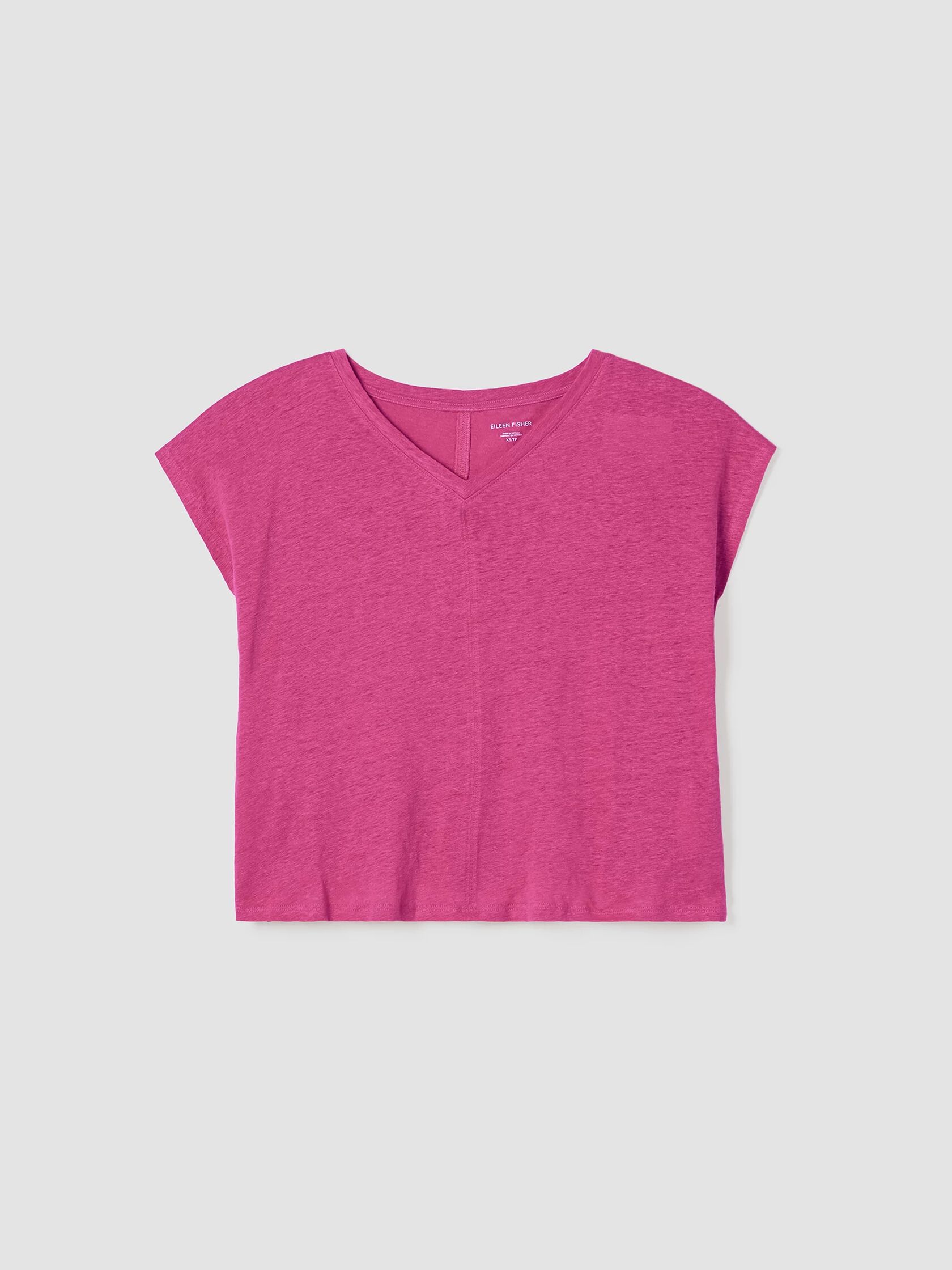 Organic Linen Jersey V-Neck Tee