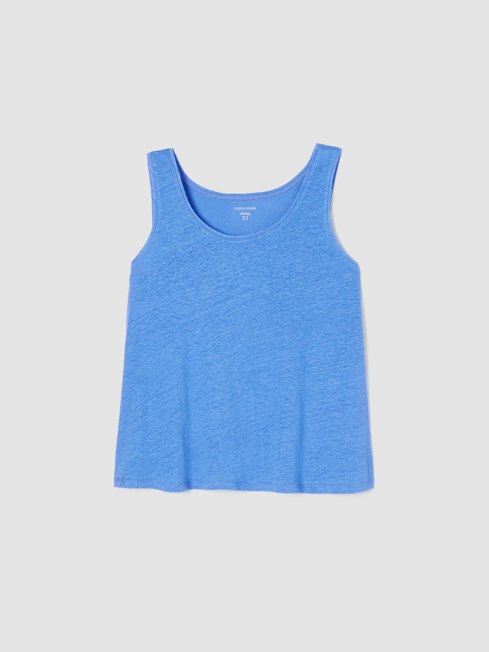 Organic Linen Jersey Scoop Neck Tank