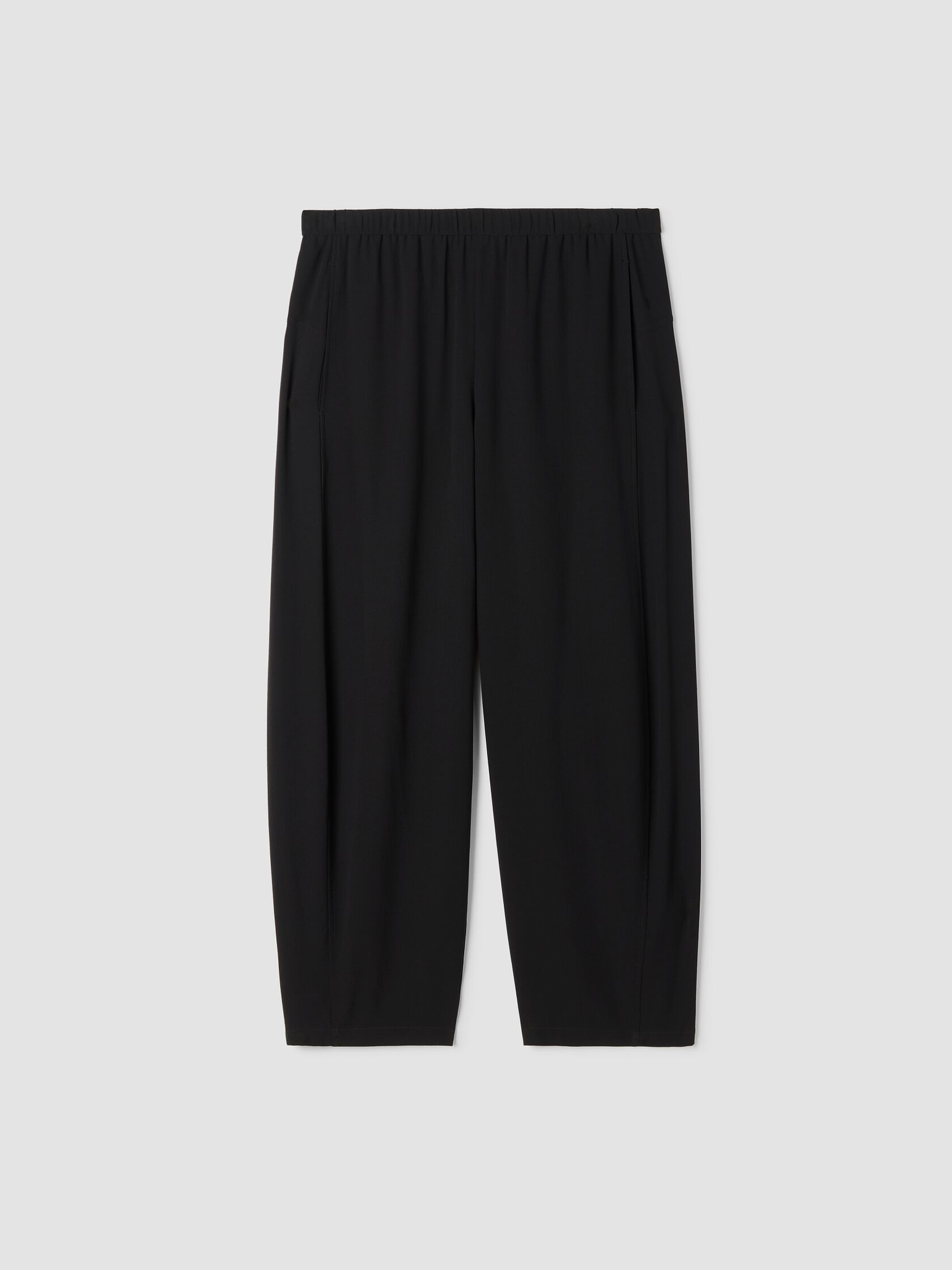 Silk Georgette Crepe Lantern Pant
