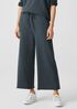 Organic Cotton French Terry Wide-Leg Pant