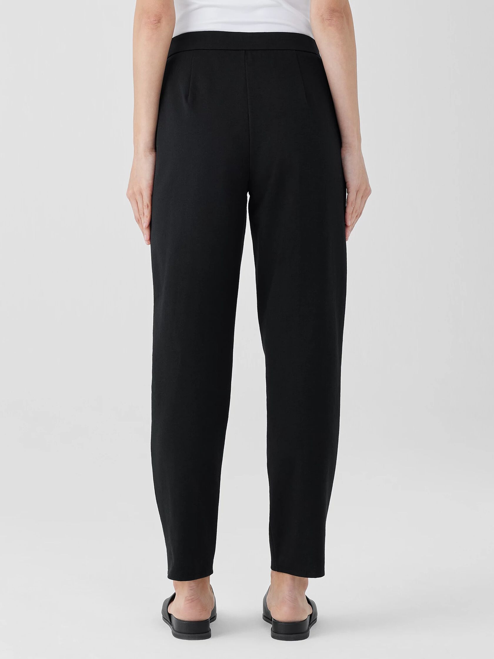 Cotton Blend Ponte Carrot Pant