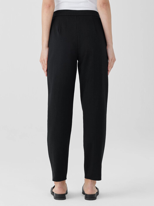 Cotton Blend Ponte Carrot Pant