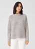 Silk Noil Funnel Neck Top