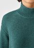 Recycled Cashmere Wool Funnel Neck Top