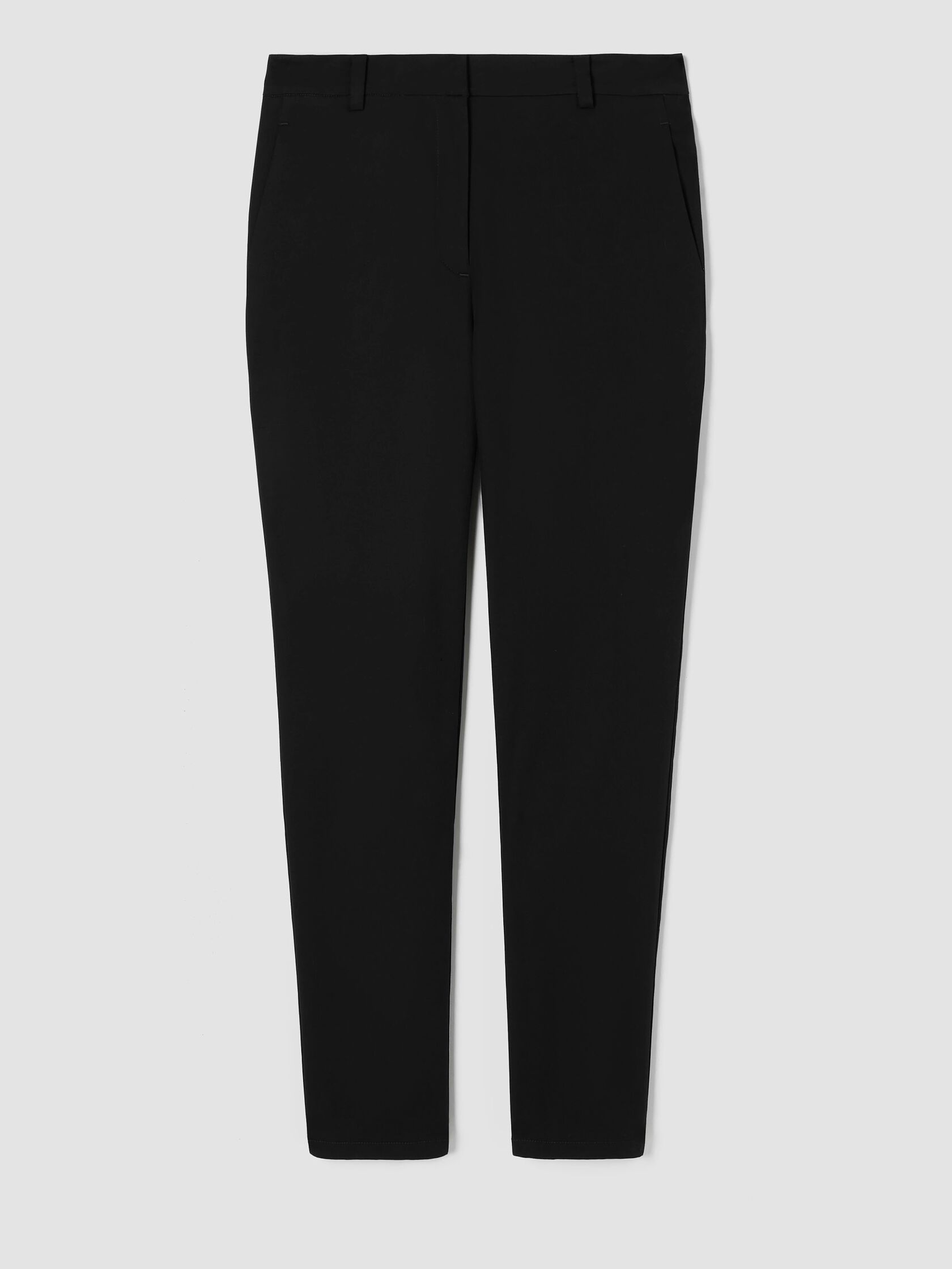 Stretch Cotton Twill Tapered Trouser Pant
