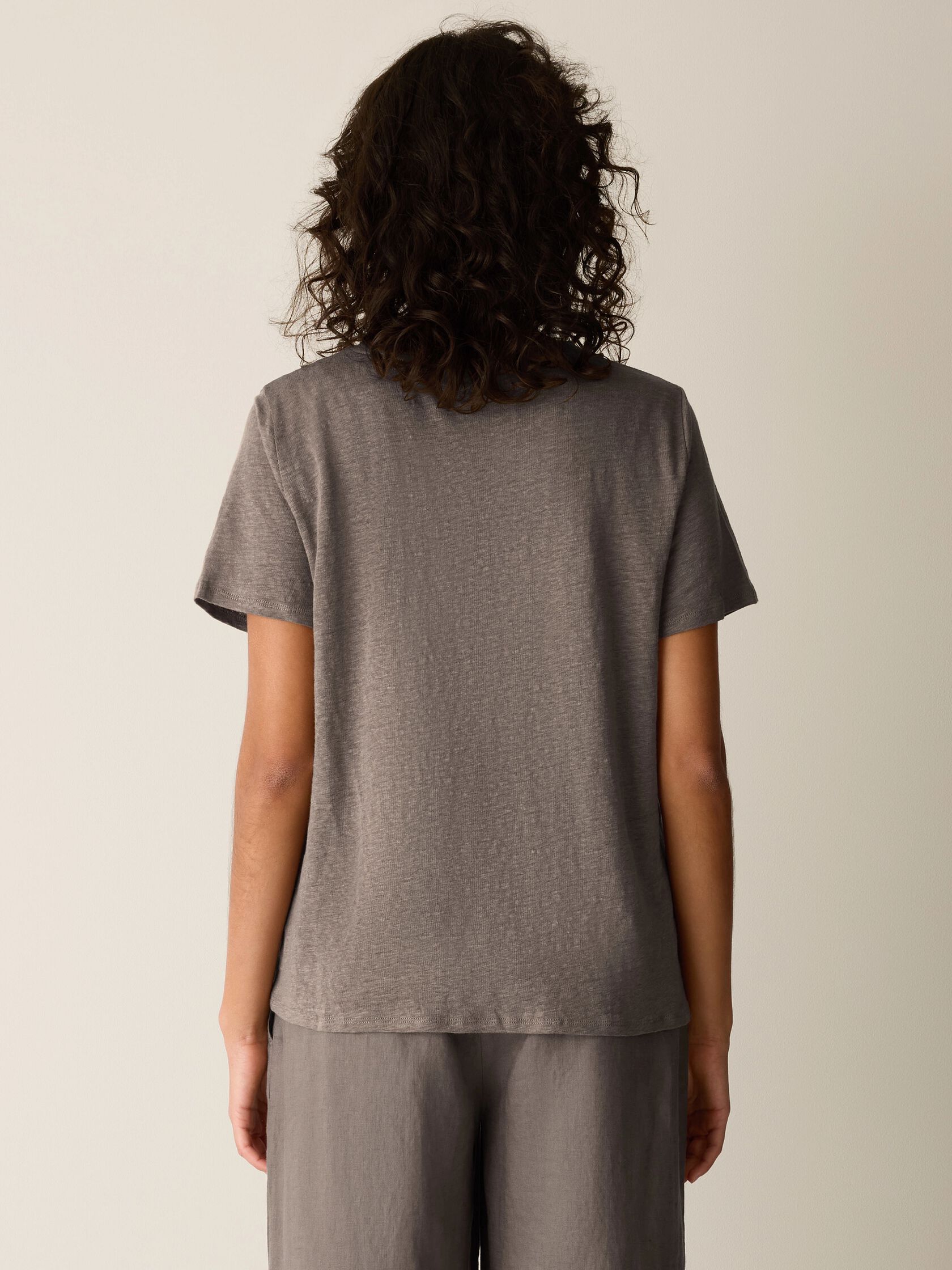 Organic Linen Jersey Crew Neck Tee