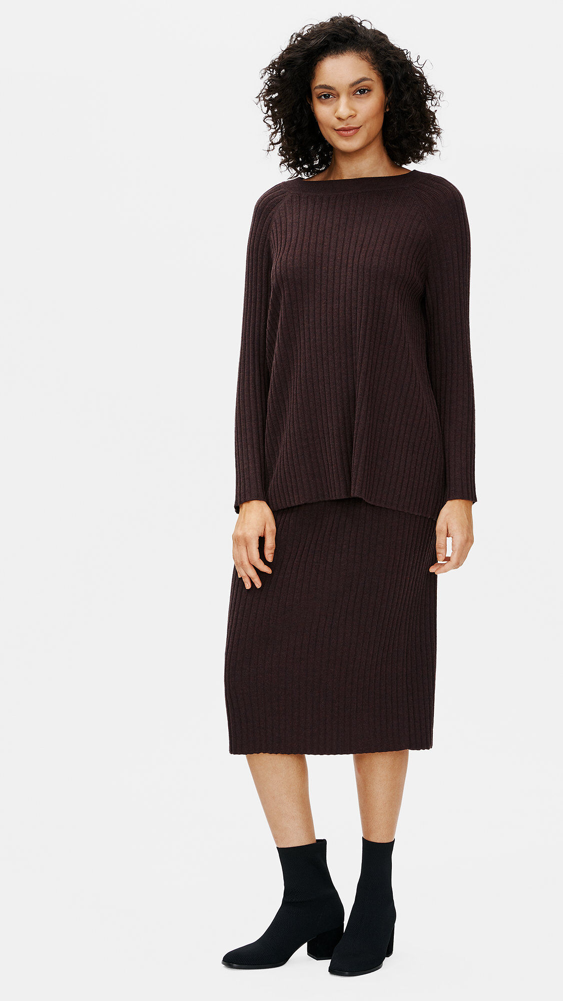 Merino Crew Neck Top in Regenerative Wool