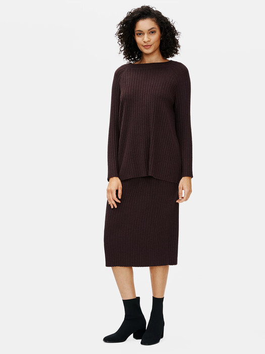 Merino Crew Neck Top in Regenerative Wool