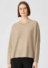 Washable Wool Crepe Top in Regenerative Wool