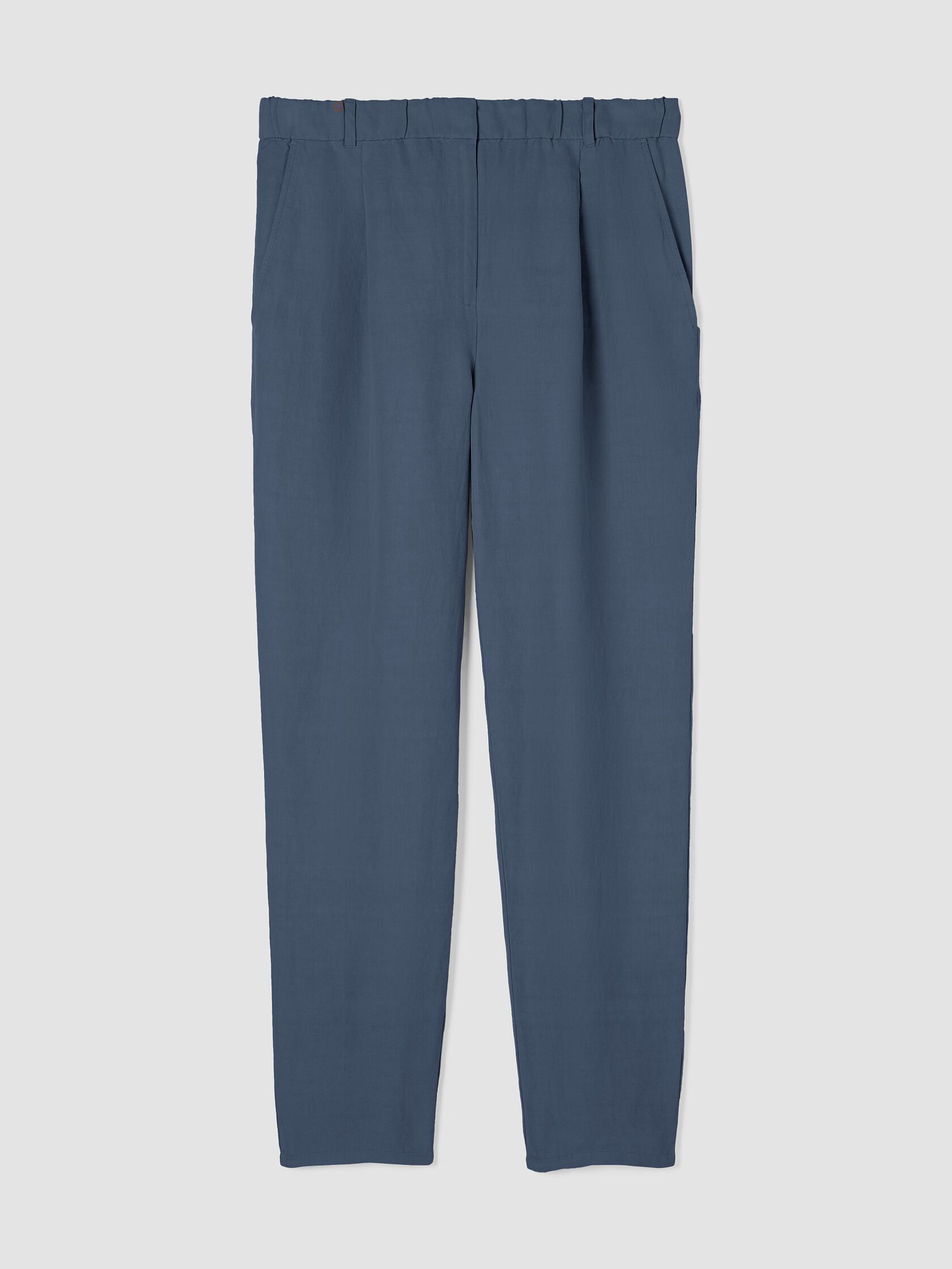 Linen Silk Twill Tapered Pant