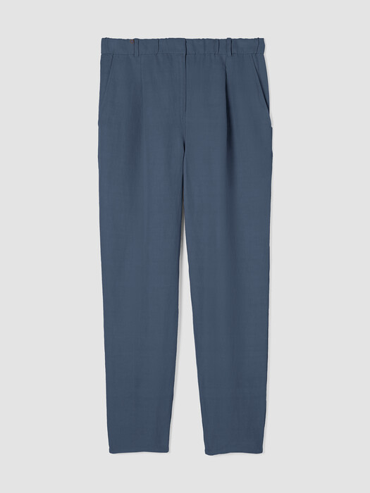 Linen Silk Twill Tapered Pant