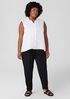 Handkerchief Linen Sleeveless Shirt