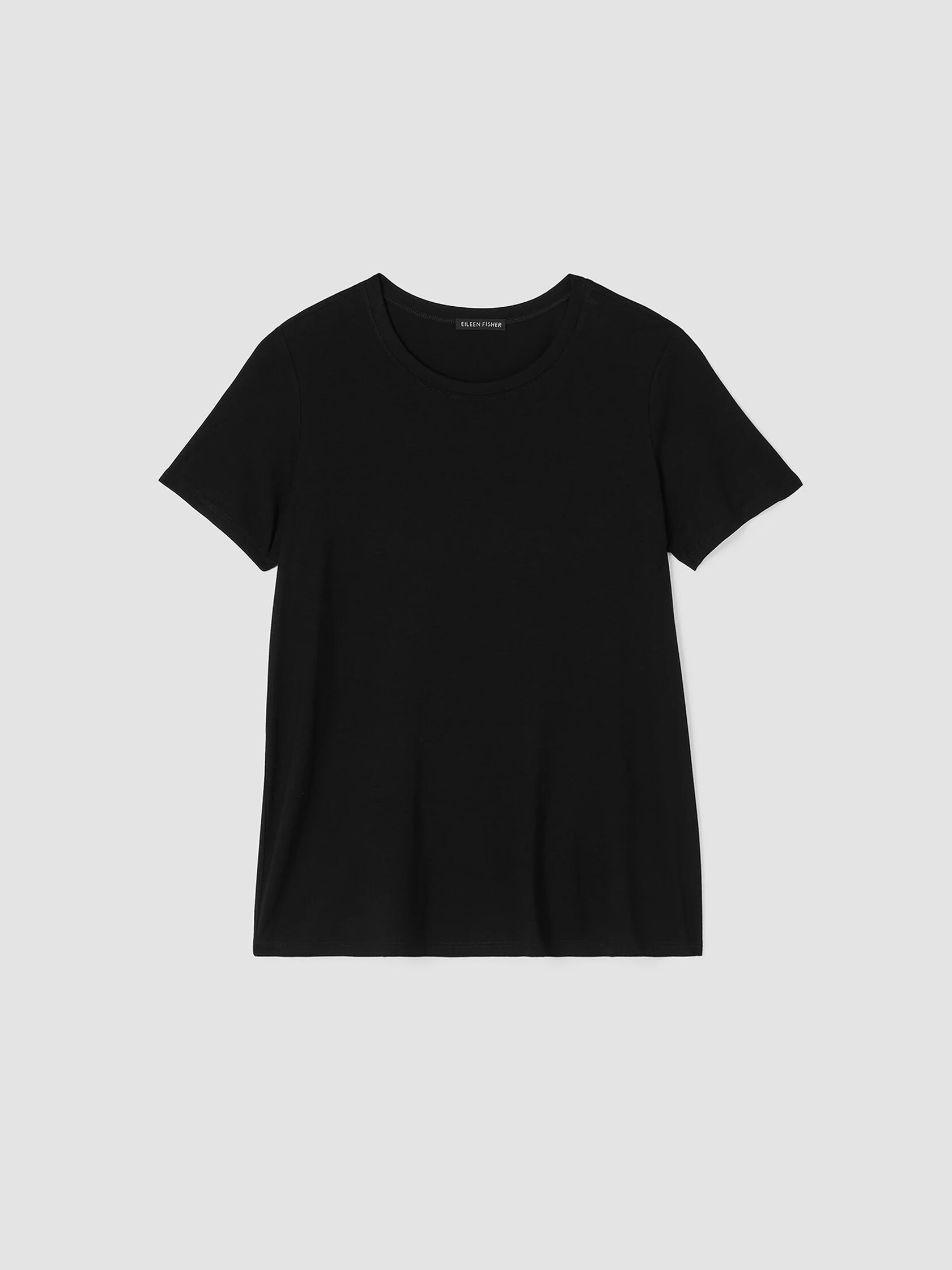 System Lightweight Viscose Jersey Tee EILEEN FISHER