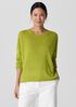 Organic Linen Cotton Cord Crew Neck Top