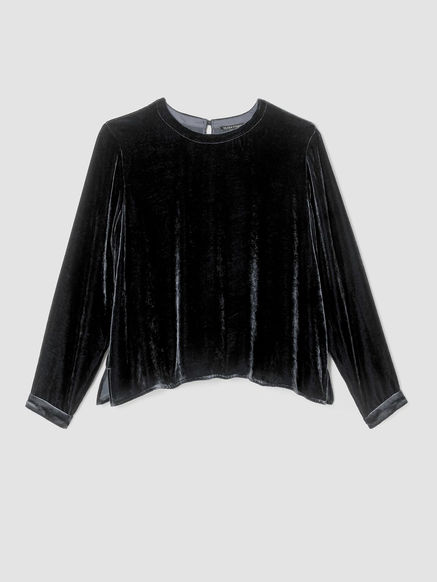 Velvet Round Neck Top