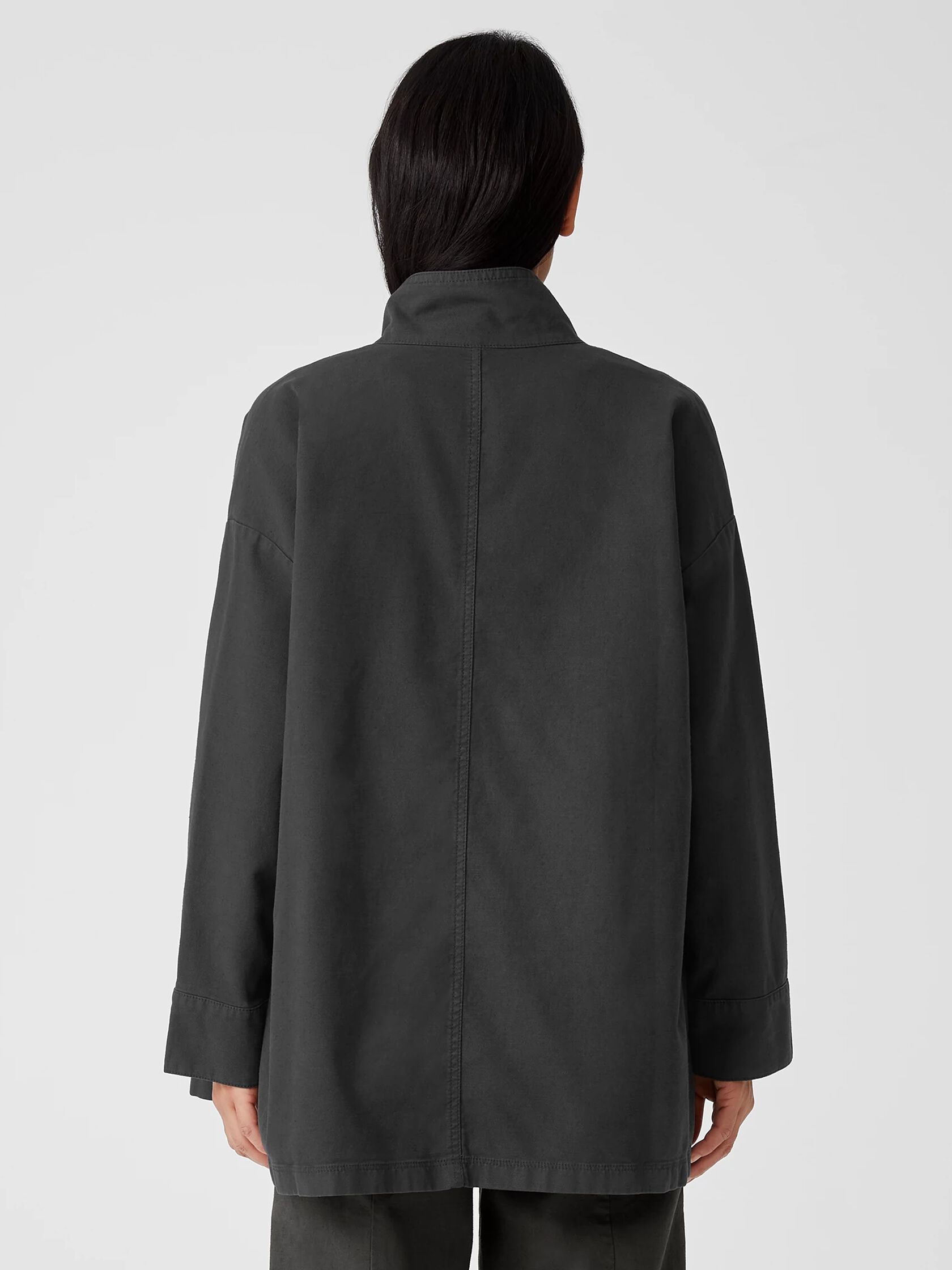 Organic Cotton Hemp Stand Collar Jacket