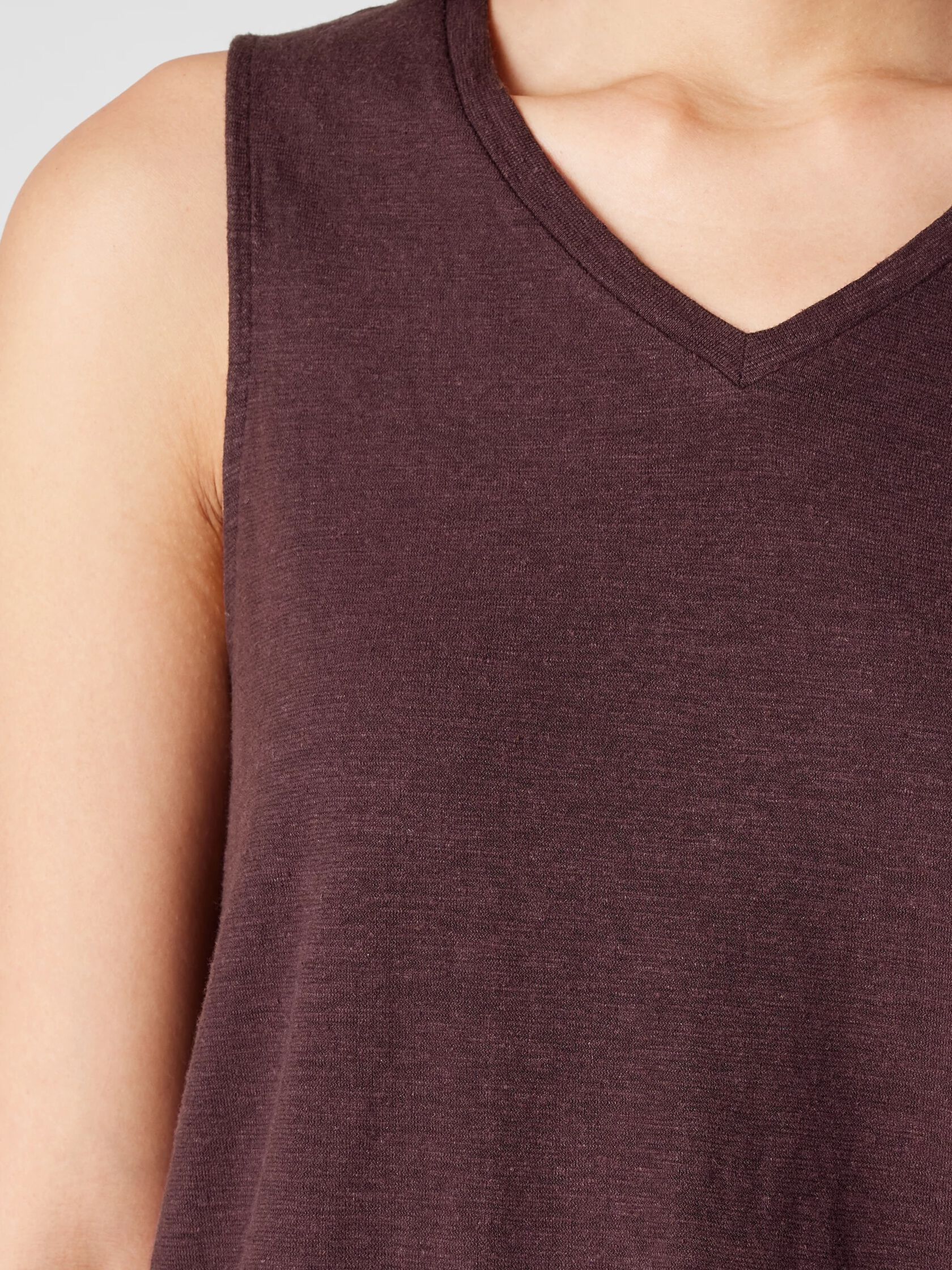 Hemp Organic Cotton Twist V-Neck Tank