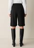 Extra-Fine Ponte Pleated Shorts