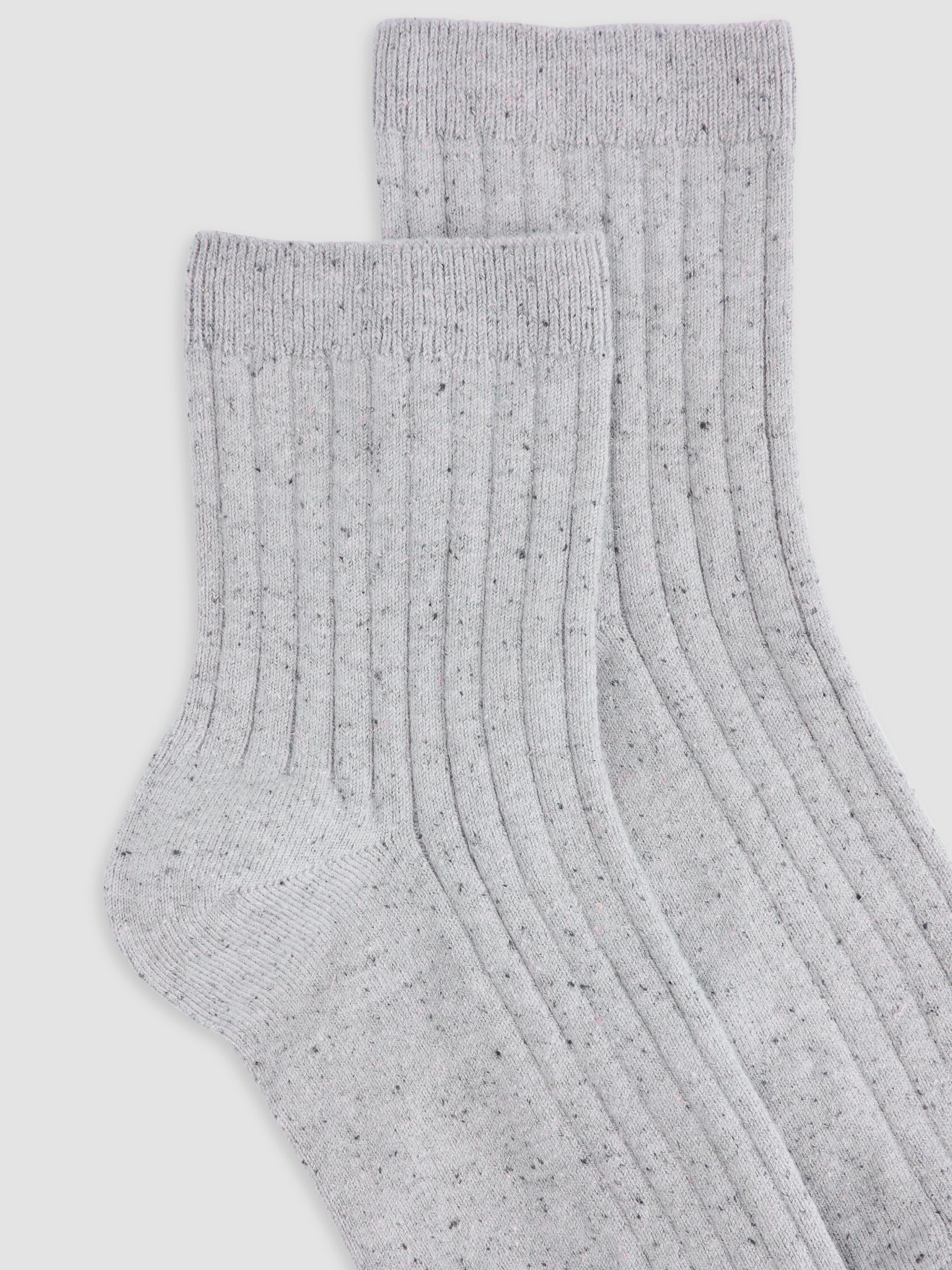 Speckle Rib Quarter Crew Sock