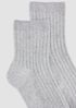 Speckle Rib Quarter Crew Sock